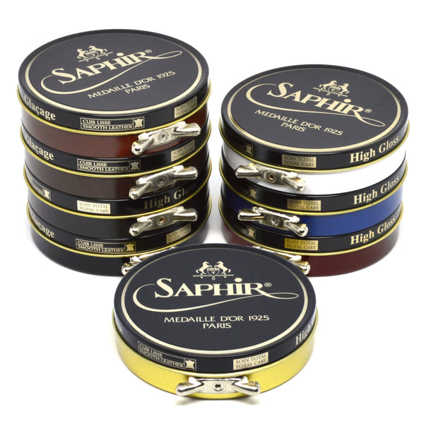 Saphir Pate de Luxe Wax Shoe Polish 100ml : Saphir Medaille D'OR : Saphir  Shoe Polish